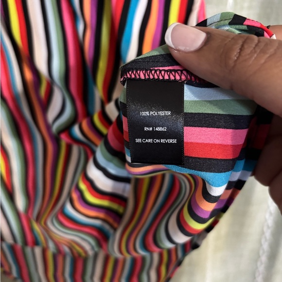 Torrid Colorful Striped Blouse NWT - Picture 7 of 7
